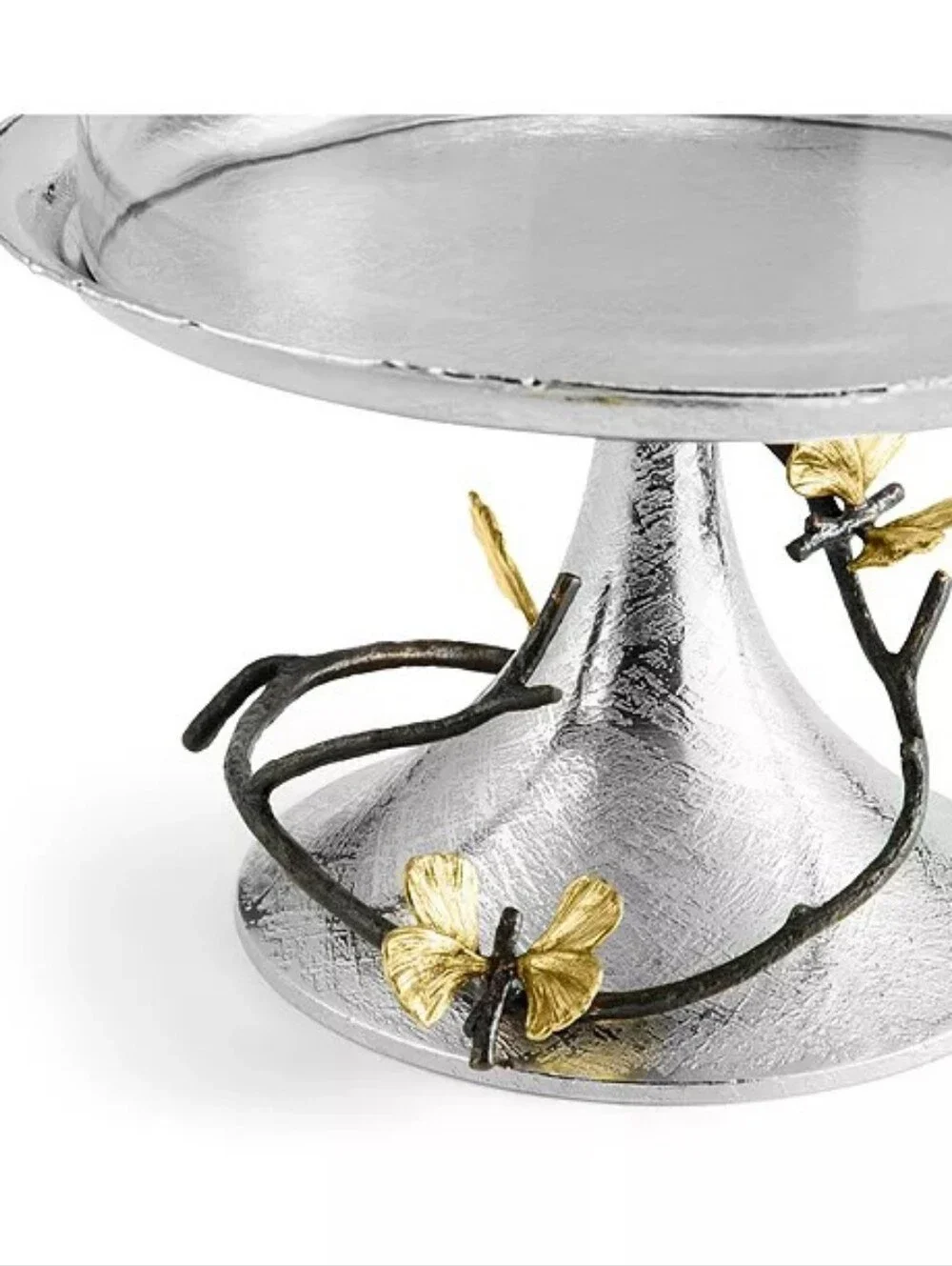 Michael Aram Butterfly Ginkgo Pastry Dish with Dome